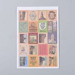 Почтовая марка форма поделки этикетка бумага наклейки Пастер картинка AJEW-L058-50