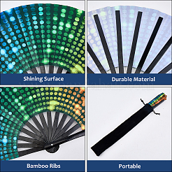 1 шт. светящиеся бомбочки и тканевые веера&nbsp;AJEW-SP0003-78D