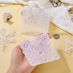 2 шт. 2 стиля снежинки серии diy силиконовые украшения подвесные Молды&nbsp;SIMO-TA0001-13