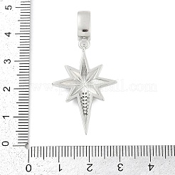 Латунные микропаве прозрачные кубические цирконии звезды европейские подвески шармы KK-Z090-03P