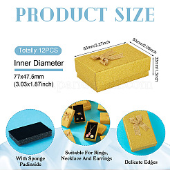 Картонные коробки для упаковки ювелирных изделий с блестками&nbsp;LS-CON-TAC0008-08B