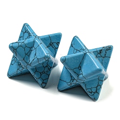 Окрашенные синтетические бирюзовые бусины G-A206-01B-55A