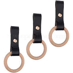 3шт держатель для полотенец из искусственной кожи&nbsp;HJEW-CN0001-37