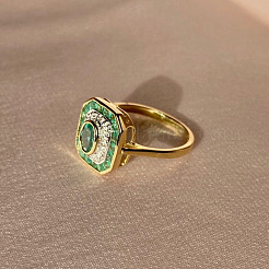 Прямоугольный сплав со стразами кольца для женщин&nbsp;FS-WGB46A4-01