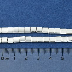 Гальванические нити из синтетических немагнитных гематитовых бусин G-I360-O01-04