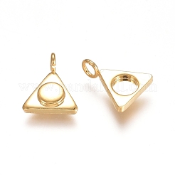Cabochon pendenti in acciaio inossidabile 304&nbsp;STAS-F222-026G