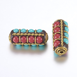 Индонезийские бусины ручной работы IPDL-F022-55C