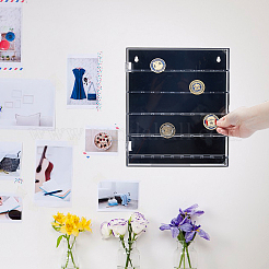 Акриловые коробки для сбора монет&nbsp;CON-WH0086-165