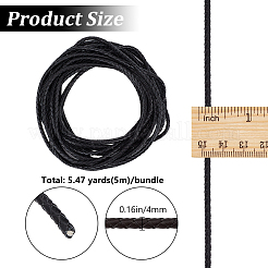 5-метровый плетеный кожаный шнур с сердечником WL-BBC0001-01A-02