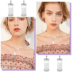 4шт прозрачные стеклянные подвески GLAA-UN0001-05