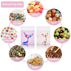 100 шт. 2-цветные квадратные пластиковые целлофановые самозапечатывающиеся пакеты&nbsp;ABAG-TA0001-32