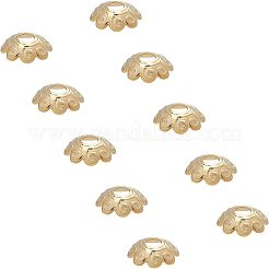 Бусины-цветочки из нержавеющей стали 304 с 8 лепестком&nbsp;STAS-UN0007-39G