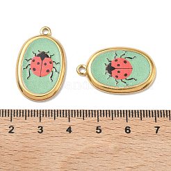 Подвески из нержавеющей стали 304 с эмалью&nbsp;STAS-K295-53G-01