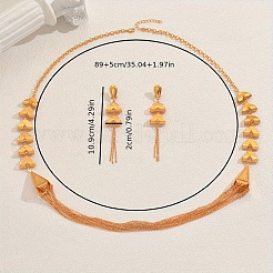 Элегантные железные серьги и ожерелья в ближневосточном стиле для мероприятий&nbsp;AQ1080