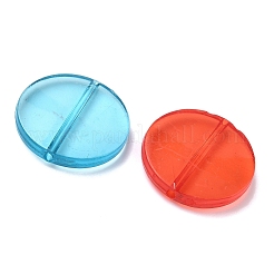 Плоские круглые прозрачные акриловые бусины MACR-R546-26