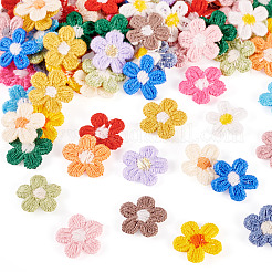 80 шт. 16 стиля цветочная компьютерная вышивка ткань нашивки на термоклей&nbsp;PATC-TA0001-14