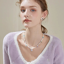 1 нить бусин из натурального культивированного пресноводного жемчуга&nbsp;PEAR-HY0001-07