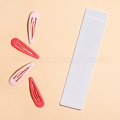 Карты дисплея скрепки для волос&nbsp;CDIS-WH0020-13