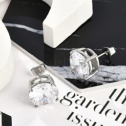 Серьги-гвоздики из нержавеющей стали 304 для женщин EJEW-F351-01P