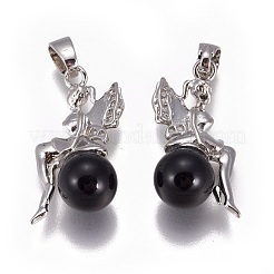 Природные подвески обсидиана&nbsp;G-L512-E10