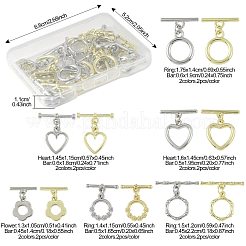 20 шт. 12-х стилевые застежки-тоглы из сплава FIND-FS0004-53