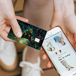 Пластиковые водонепроницаемые наклейки для карточек STIC-WH0032-006