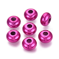 Perline europee in acrilico opaco con placcatura UV per San Valentino&nbsp;PACR-T017-19M-M5