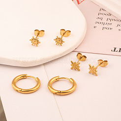 3 пара серег из нержавеющей стали 304 WA0688