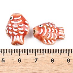 Abalorios de porcelana hechas a mano&nbsp;PORC-K010-08-08