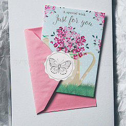 Пластиковая наклейка с тиснением из серебряной фольги&nbsp;DIY-WH0336-013