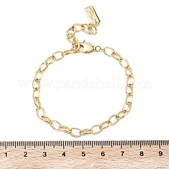 Латунные кабельные цепи браслеты&nbsp;KK-C251-35G