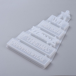 Рождественские кулоны diy силиконовые Молды X-DIY-D049-06