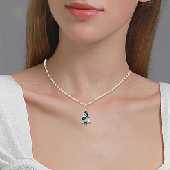 Pendentifs en laiton et zircone cubique sur le thème de Noël&nbsp;ZIRC-BBC0003-04P