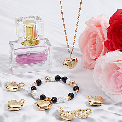 6 шт. 2 стиля латунные подвески с микропаве и кубическим цирконием&nbsp;ZIRC-BBC0003-08