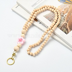 Lanières porte-noms en bois&nbsp;HJEW-YW00513-02