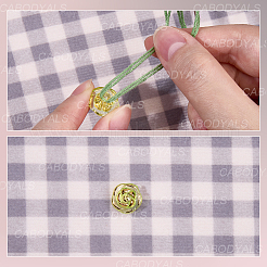 180 шт. 6-х цветные прозрачные акриловые кнопки&nbsp;DIY-CY0002-02