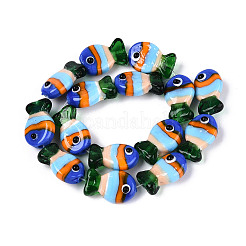 Бусы лэмпворк ручной работы LAMP-N036-15C