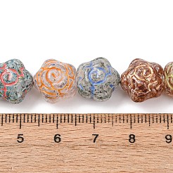 Perles en verre peintes&nbsp;GLAA-B037-12D-12D