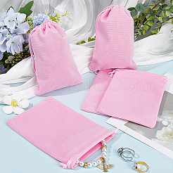 Подарочные пакеты на шнурке из бархата ABAG-BBC0001-10C-02