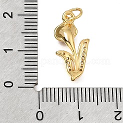 Pendenti in zirconi cubici trasparenti in micro pavè di ottone&nbsp;CU-G605-18G