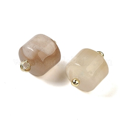 Подвески-колонны из натурального агата с вишневым цветом и латунными петлями с покрытием стойки&nbsp;G-G110-04A-01