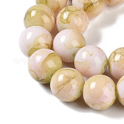 Brins de perles de verre de peinture de cuisson&nbsp;GLAA-H031-01C-06