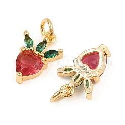 Латунные микро проложить кубического циркония подвески KK-H078-11G