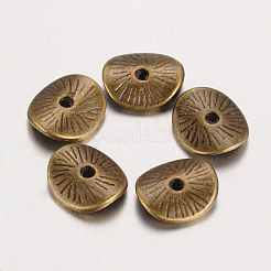 Тибетский стиль волнистые проставки бисер&nbsp;TIBEP-A11067-AB-FF