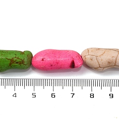 Синтетических нитей бирюзовые бусы G-C147-16