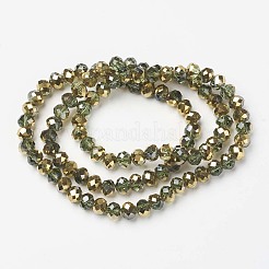 Гальванизируйте прозрачное стекло бисер нитей EGLA-A034-T3mm-O09