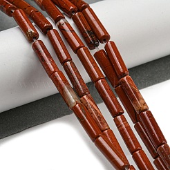 Натуральные красные яшмы бусы пряди G-D464-51