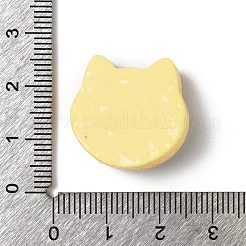 かわいい不透明樹脂カボション  模造クッキー  猫の形  21x21.5x10mm&nbsp;RESI-G106-02E