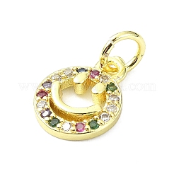 Латунные микро проложить кубического циркония подвески KK-H475-27G-02