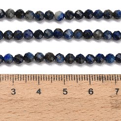 Natürlicher Lapislazuli Perlenstränge&nbsp;G-F838-A03-4mm